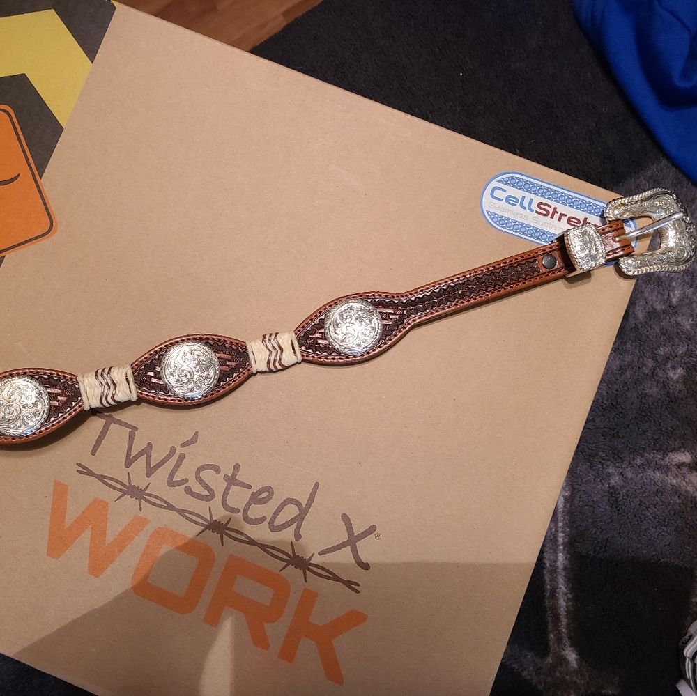 Sterling Silver Concho Belt Size 34